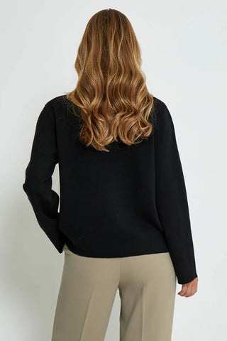 Lupi Mock Neck Knit Sweater in 2 Colors