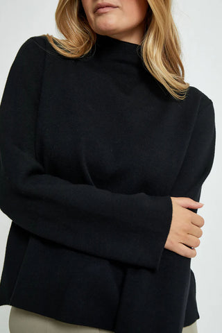 Lupi Mock Neck Knit Sweater in 2 Colors
