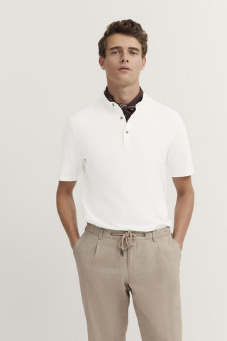 Short Sleeve Henley T-Shirt in 2 Colors