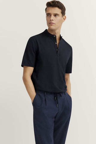 Short Sleeve Henley T-Shirt in 2 Colors