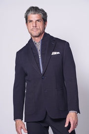 Masterson Waffle Knit Bibbed Sportcoat in Navy