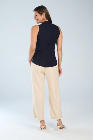 Sleeveless Slim V-Neck Top in 2 Colours