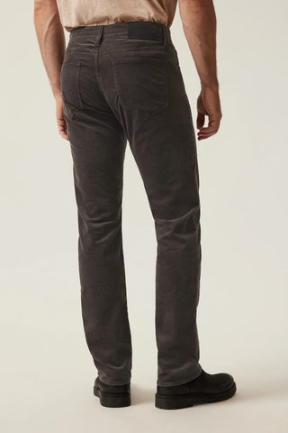 Courage Straight-Legged Jeans in Dark Olive Moleskin