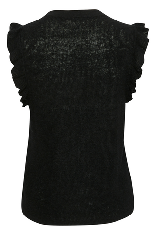 Adelynne Knitted Top in Black