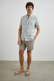 Carson Shirt in Bambu Block Kalamata