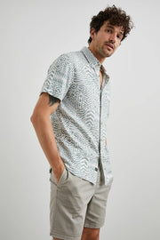 Carson Shirt in Bambu Block Kalamata