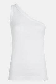 One-Shoulder Contour Top in Black or White