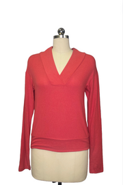 Venice Long-Sleeved, V-Neck Top in 2 Colours