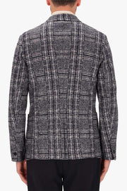 Osea Boiled-Wool Jacket in Blue Plaid