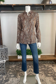 Animal Print Long Sleeve Shirt