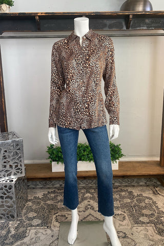 Animal Print Long Sleeve Shirt