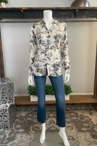 Digital Print Long Sleeve Shirt in 2 Colors