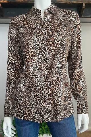 Animal Print Long Sleeve Shirt