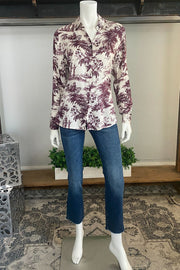 Digital Print Long Sleeve Shirt in 2 Colors