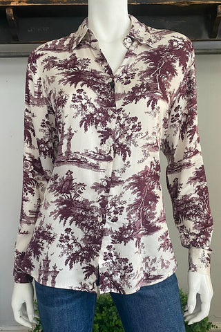 Digital Print Long Sleeve Shirt in 2 Colors