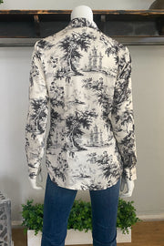 Digital Print Long Sleeve Shirt in 2 Colors
