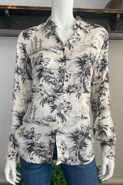 Digital Print Long Sleeve Shirt in 2 Colors