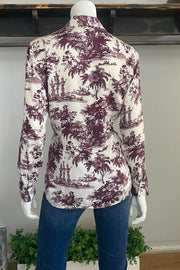 Digital Print Long Sleeve Shirt in 2 Colors