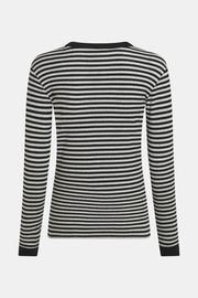 Long Sleeve Stripe Melange Shirt
