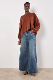 Honeycomb Pleat Back Sweater