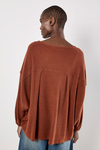 Honeycomb Pleat Back Sweater