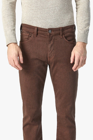 Cool Tapered-Legged Jeans in Cognac Diagonal