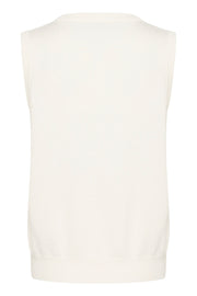 Lizza Knit Vest in Chalk