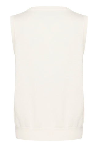 Lizza Knit Vest in Chalk