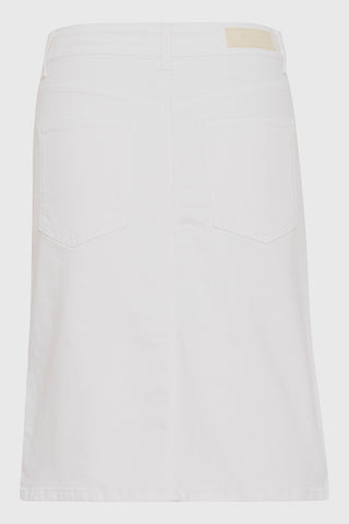 Leja Denim Skirt in Bright White