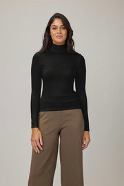 Second Skin Viscose Turtleneck in 2 Colors