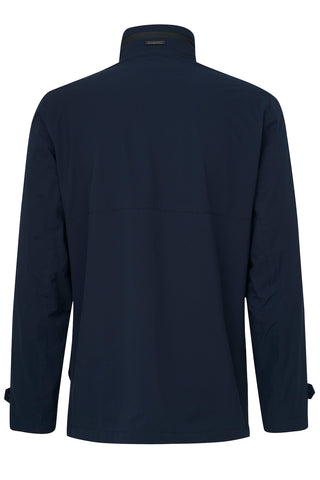 Stand-Collar Jacket in Navy
