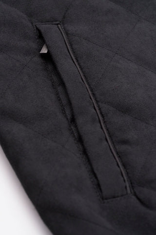 Front-Zip Sweater-Jacket in Dark Grey