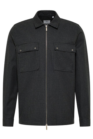 Modern Fit Shacket in Black Check