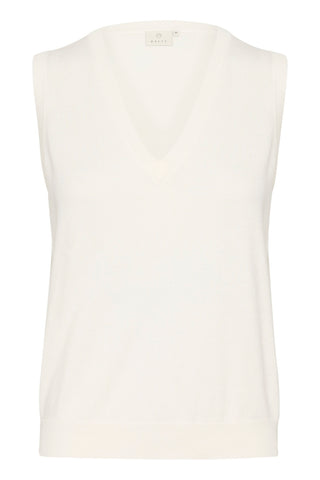 Lizza Knit Vest in Chalk