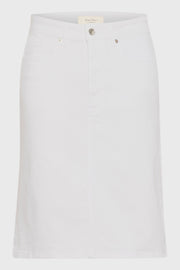 Leja Denim Skirt in Bright White