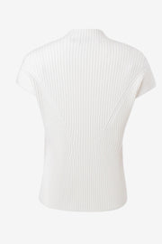 Cap-Sleeved Ribbed Pullover in 3 Colours