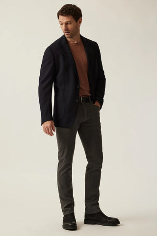 Matteo Smart Knit Blazer in Navy