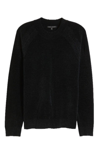 Salvor Long-Sleeved Crew-Neck Sweater in. Black