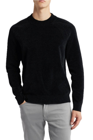 Salvor Long-Sleeved Crew-Neck Sweater in. Black