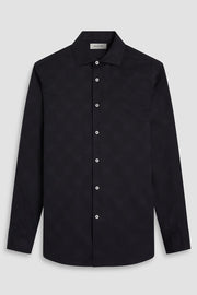Axel Long Sleeve Woven Shirt in Black