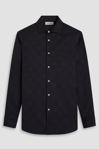 Axel Long Sleeve Woven Shirt in Black