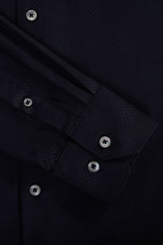 Axel Long Sleeve Woven Shirt in Black