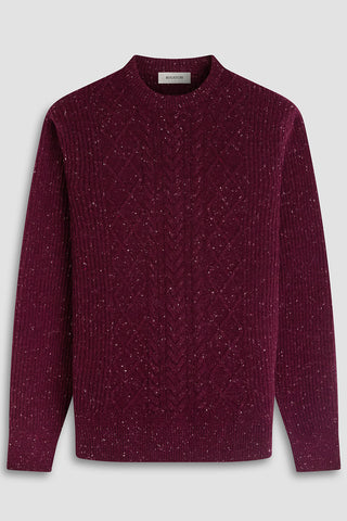 Cable Diamond Stitch Crew Neck Sweater in 2 Colors