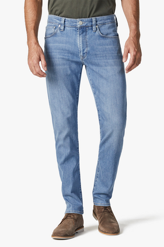 Cool Tapered-Legged Jeans in Light-Brushed Urban