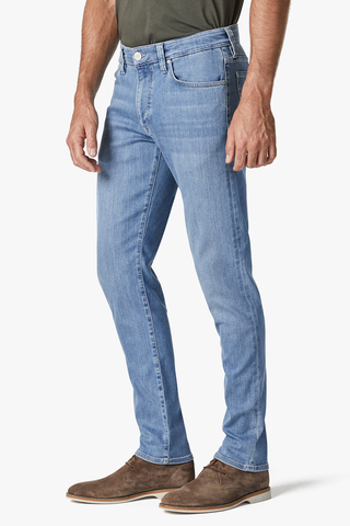 Cool Tapered-Legged Jeans in Light-Brushed Urban