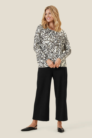 Dalina Long Sleeve Jersey Top