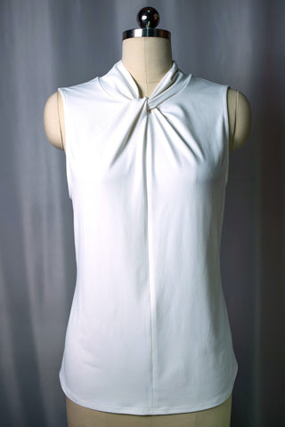 Sleeveless Jersey Shell Ivory