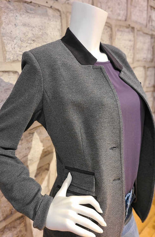 Stretch-Twill Jacket Grey