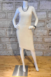 Sleeveless V-Neck Dress Vanilla