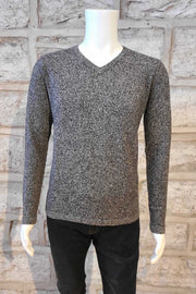 Long-Sleeved, V-Neck Cashmere Sweater in 2 Colours